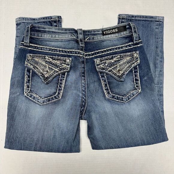 Vigoss The New York Capri Blue‎ Jeans Womens Size S 1/2 L21 - Picture 6 of 9